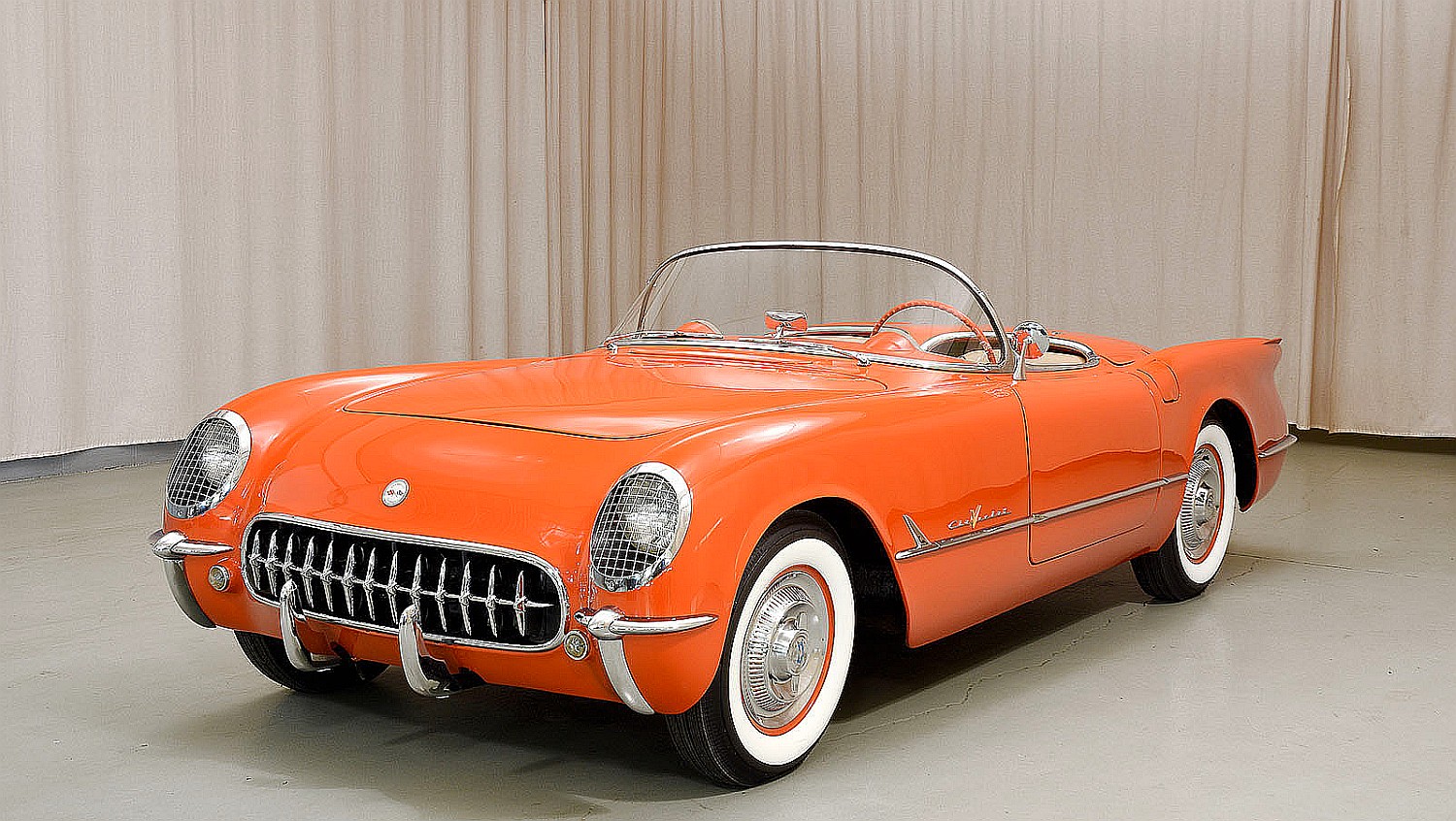 Click to Enlarge-Esc to Close Corvette Generations/C1/C1 1955 Orange V8.jpg
